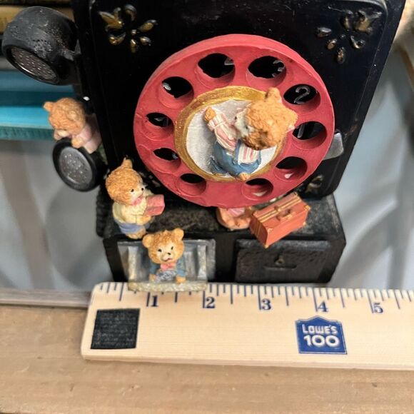 Vintage Music Box Pay Telephone Bears Circa 1996 Collectible. - Picture 6 of 13
